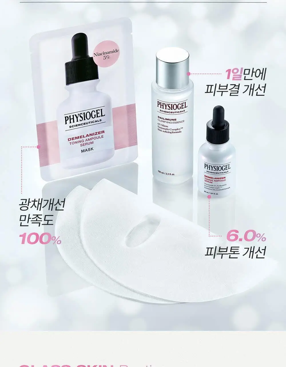 [한정기획] 피지오겔 사이언수티컬즈 디멜라나이저 토닝 앰플 세럼 마스크 3+1매 상세페이지 14